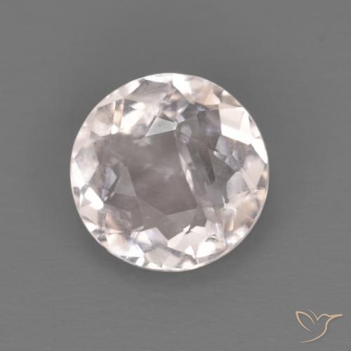 0.99ct 자연스러운 매우 밝은 분홍색 모르가나이트, 둥근, VS-SI