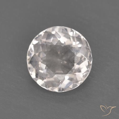 0.99ct 자연스러운 매우 밝은 분홍색 모르가나이트, 둥근, VVS-VS