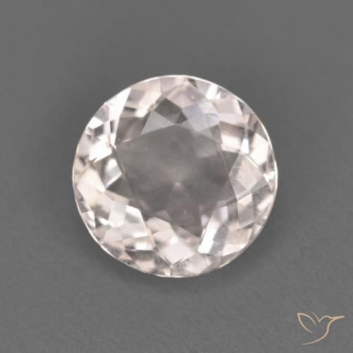 1.03ct 자연스러운 매우 밝은 분홍색 모르가나이트, 둥근, VVS-VS