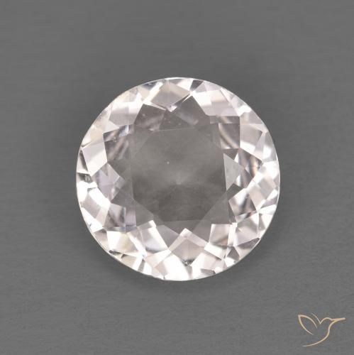 0.97ct 자연스러운 매우 밝은 분홍색 모르가나이트, 둥근, VVS-VS