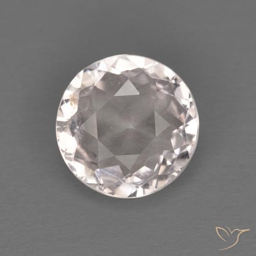 1.05ct 자연스러운 매우 밝은 분홍색 모르가나이트, 둥근, VVS-VS