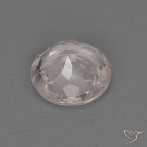 1.05캐럿 천연 매우 밝은 분홍색 모르가나이트, 둥근, VVS-VS