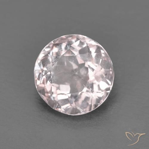 1.20ct 자연스러운 매우 밝은 분홍색 모르가나이트, 둥근, VS