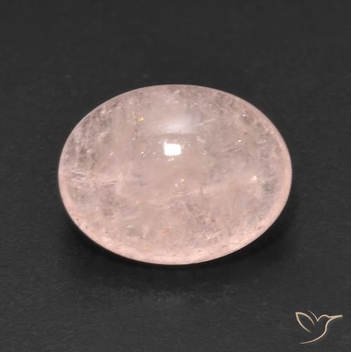 5.09ct 자연스러운 플라밍고 핑크 모르가나이트, 타원형, 투명한
