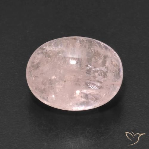 5.22ct 자연스러운 플라밍고 핑크 모르가나이트, 타원형, 투명한