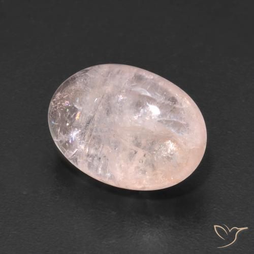 4.51ct 자연스러운 미디엄 핑크 모르가나이트, 타원형, 투명한