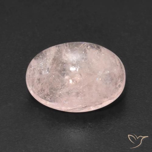 4.21ct 자연스러운 플라밍고 핑크 모르가나이트, 타원형, 투명한