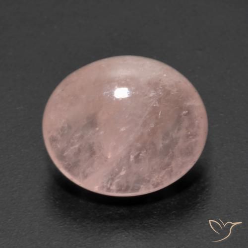 6.38ct 자연스러운 플라밍고 핑크 모르가나이트, 타원형, 투명한