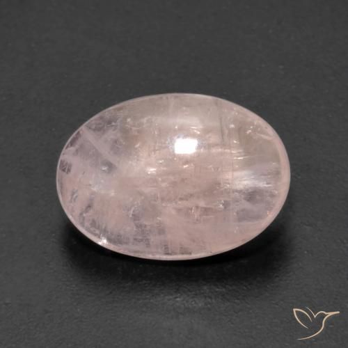 3.88ct 자연스러운 미디엄 핑크 모르가나이트, 타원형, 투명한