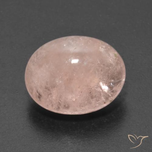5.27ct 자연스러운 새먼 핑크 모르가나이트, 타원형, 투명한