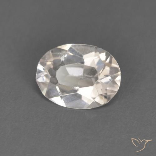 0.41ct 자연스러운 매우 밝은 분홍색 모르가나이트, 타원형, VVS-VS