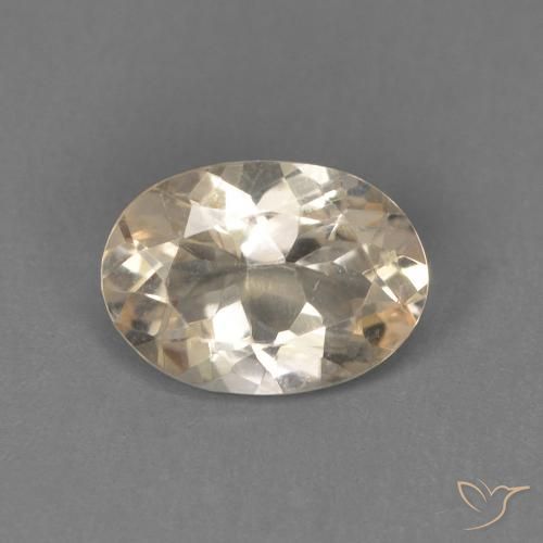 0.71ct 자연스러운 라이트 골든 모르가나이트, 타원형, VVS-VS