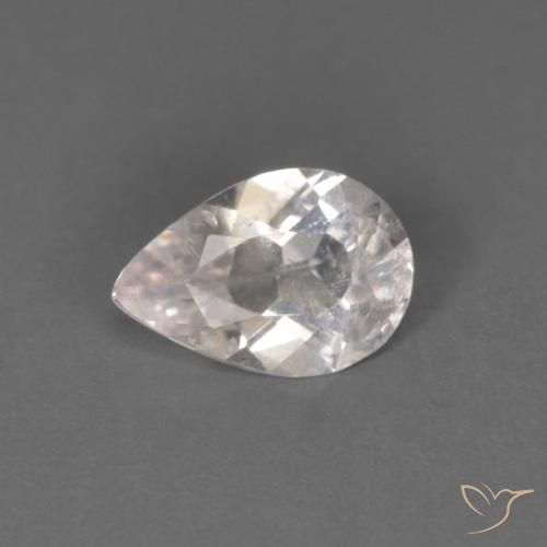 0.34ct 자연스러운 플라밍고 핑크 모르가나이트, 배 모양, SI
