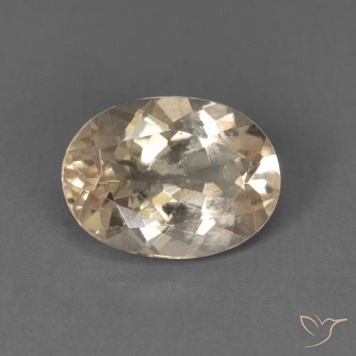 1.17ct 자연스러운 Light Neutral Orange 모르가나이트, 타원형, VS