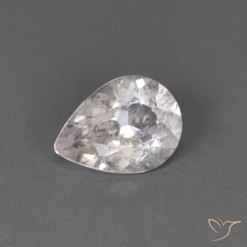 0.53ct 자연스러운 매우 밝은 분홍색 모르가나이트, 배 모양, SI