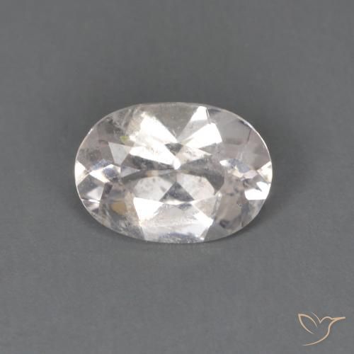 0.52ct 자연스러운 매우 밝은 분홍색 모르가나이트, 타원형, VS