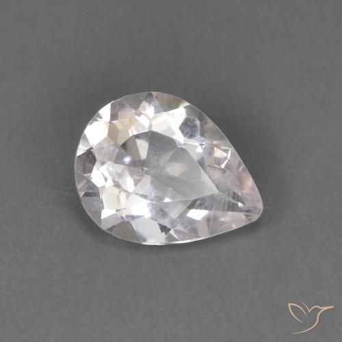 0.52ct 자연스러운 매우 밝은 분홍색 모르가나이트, 배 모양, SI