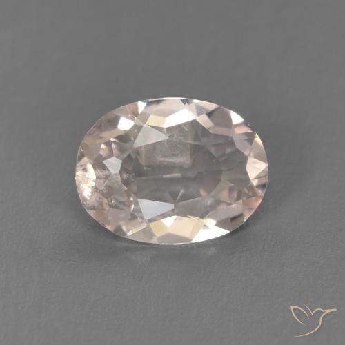0.77ct 자연스러운 새먼 핑크 모르가나이트, 타원형, VS