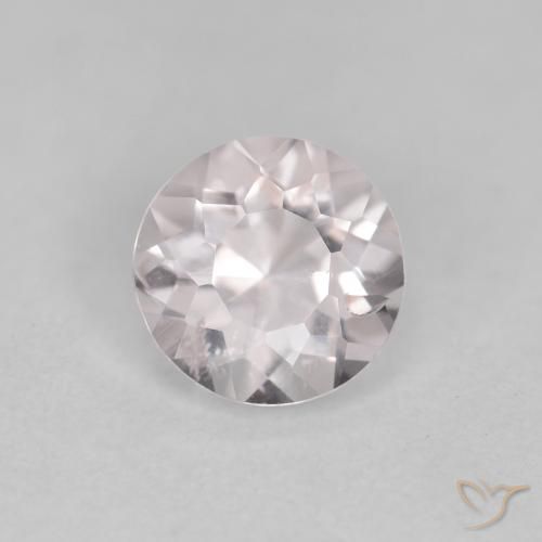 0.61ct 자연스러운 라이트 핑크 모르가나이트, 둥근, VS