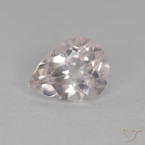 0.69ct 자연스러운 Medium Light-Pink 모르가나이트, 배 모양, VS