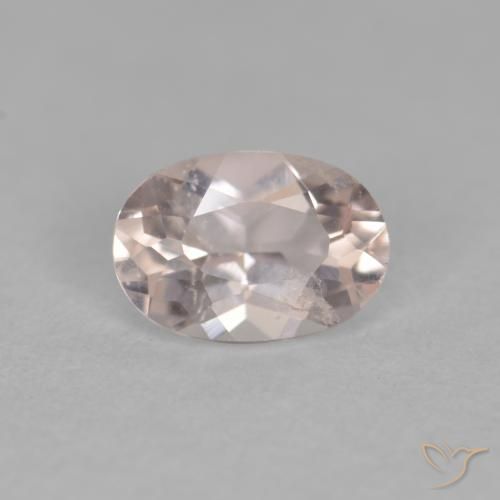 0.38ct 자연스러운 새먼 핑크 모르가나이트, 타원형, VS