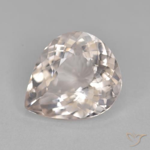 3.35ct 자연스러운 새먼 핑크 모르가나이트, 배 모양, VVS-VS