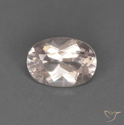 0.53ct 자연스러운 매우 밝은 분홍색 모르가나이트, 타원형, VS