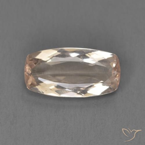 1.38ct 자연스러운 미디엄 핑크 모르가나이트, 방석, VVS-VS