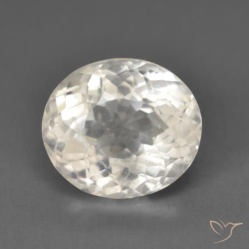 5.60ct 자연스러운 펄 화이트 모르가나이트, 타원형, VS
