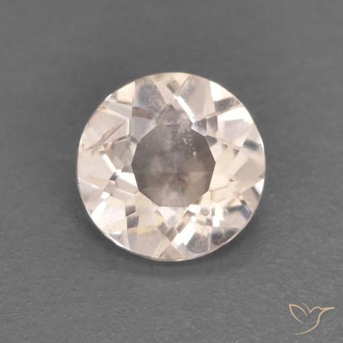 0.34ct 자연스러운 매우 밝은 분홍색 모르가나이트, 둥근, VS