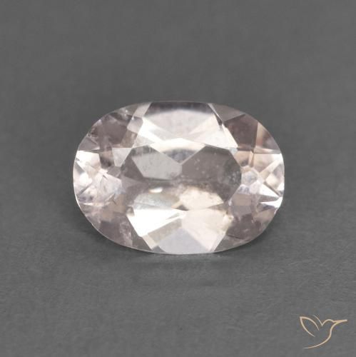 0.48ct 자연스러운 매우 밝은 분홍색 모르가나이트, 타원형, VS