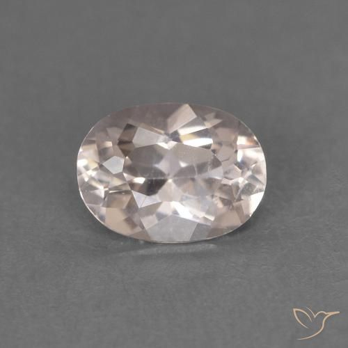 0.44ct 자연스러운 매우 밝은 분홍색 모르가나이트, 타원형, VS