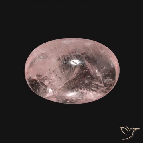 5.37ct 자연스러운 플라밍고 핑크 모르가나이트, 타원형, 투명한
