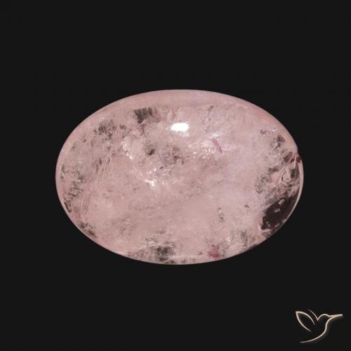 4.01ct 자연스러운 라이트 핑크 모르가나이트, 타원형, 투명한
