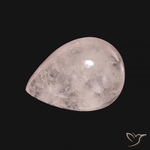 8.00ct 자연스러운 플라밍고 핑크 모르가나이트, 배 모양, 투명한