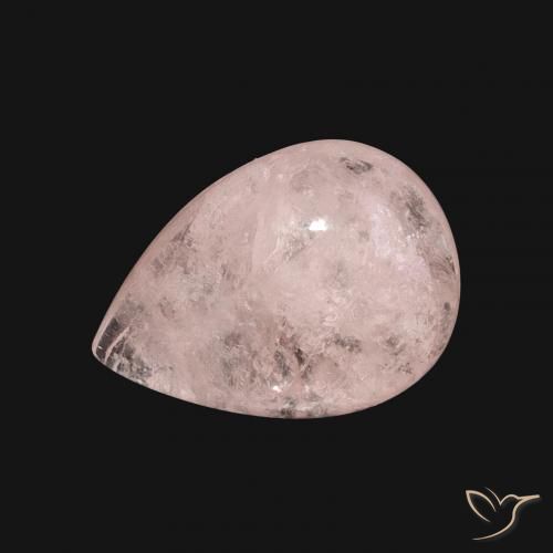 6.16ct 자연스러운 미디엄 핑크 모르가나이트, 배 모양, 투명한