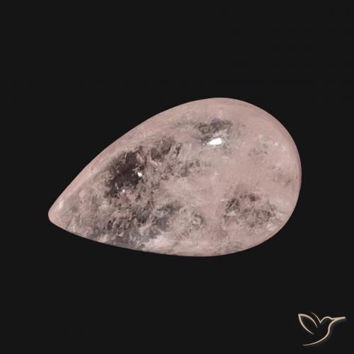 5.28ct 자연스러운 플라밍고 핑크 모르가나이트, 배 모양, 투명한