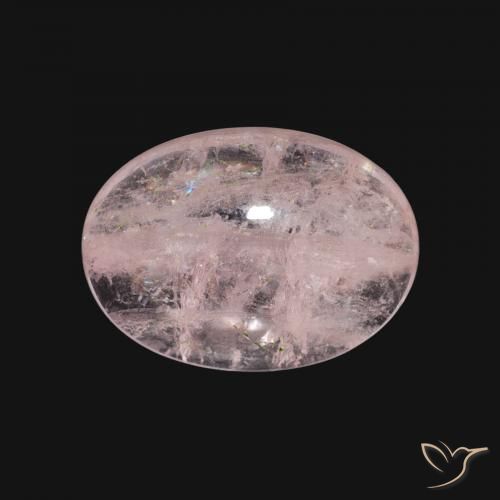 4.80ct 자연스러운 플라밍고 핑크 모르가나이트, 타원형, 투명한