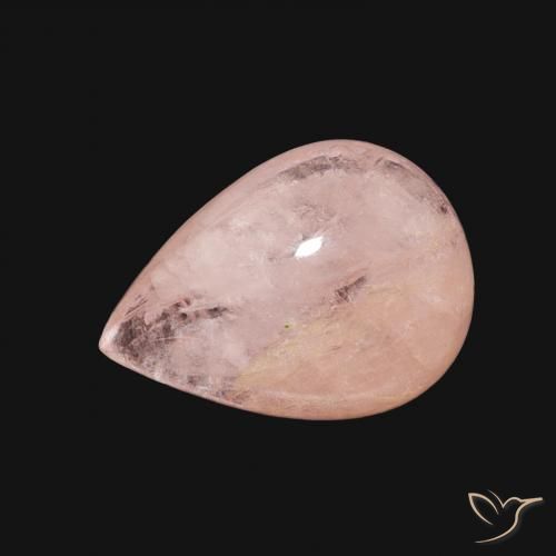 3.52ct 자연스러운 라이트 핑크 모르가나이트, 배 모양, 투명한