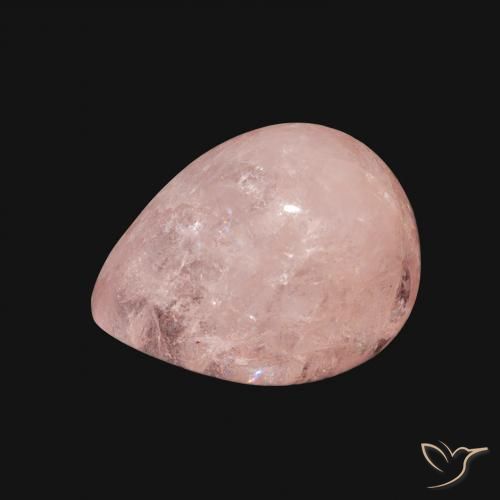 4.62ct 자연스러운 라이트 핑크 모르가나이트, 배 모양, 투명한
