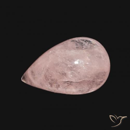 3.96ct 자연스러운 라이트 핑크 모르가나이트, 배 모양, 투명한
