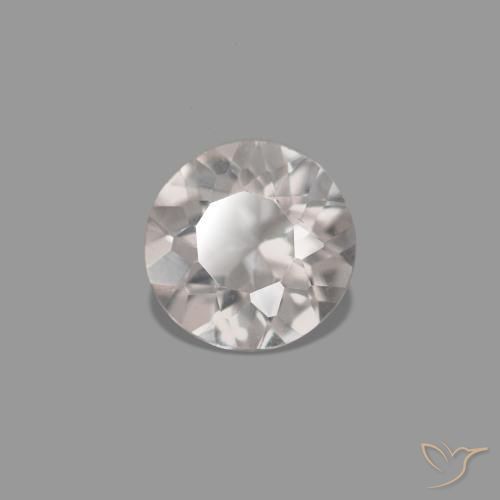 0.21캐럿 천연 플라밍고 핑크 모르가나이트, 라운드 컷, VVS-VS