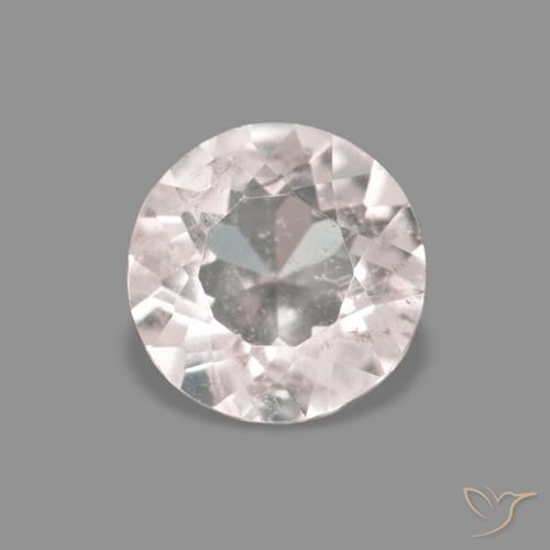0.26ct 자연스러운 매우 밝은 분홍색 모르가나이트, 둥근, VS