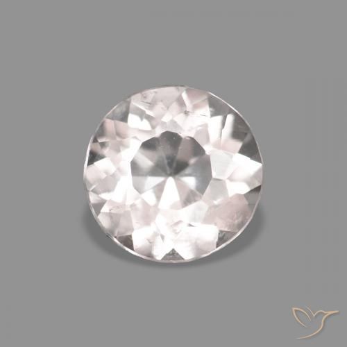 0.45ct 매우 밝은 분홍색 모르가나이트, 둥근, VS