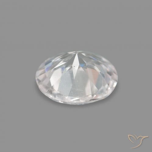 0.21캐럿 천연 매우 밝은 분홍색 모르가나이트, 둥근, VVS-VS
