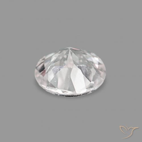0.20캐럿 천연 매우 밝은 분홍색 모르가나이트, 둥근, VVS