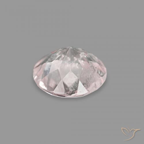 0.25캐럿 천연 매우 밝은 분홍색 모르가나이트, 둥근, VS-SI