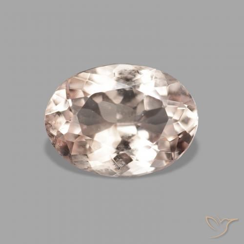 0.95ct 자연스러운 Medium Light-Pink 모르가나이트, 타원형, VVS-VS