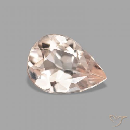 0.78캐럿 천연 Medium Light-Pink 모르가나이트, 배 모양, VVS