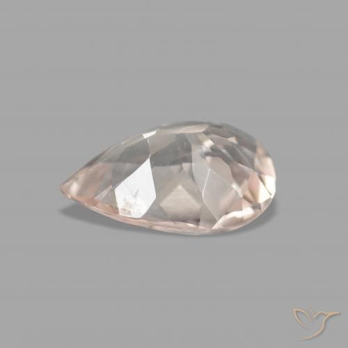 0.78캐럿 천연 Medium Light-Pink 모르가나이트, 배 모양, VVS